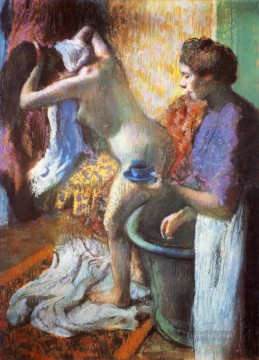 エドガー・ドガ Painting - 入浴後の紅茶の朝食 1883年 エドガー・ドガ